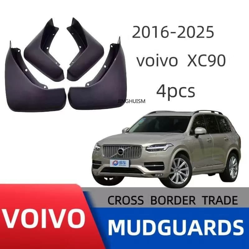 Mudguards FOR VOLVO XC90 2016-2025 Auto Mud Flaps Exterior Styling Accessory ABS Plastic Anti Splash Mudguards Custom Fit