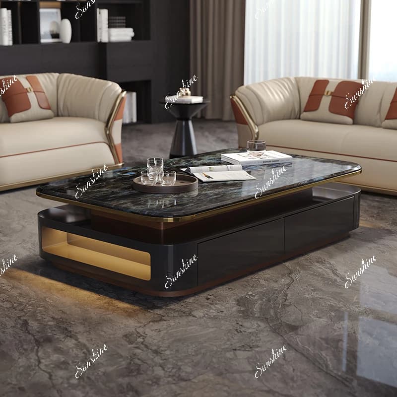 Light luxury Bieye high-end modern plus large apartment living room home coffee table
