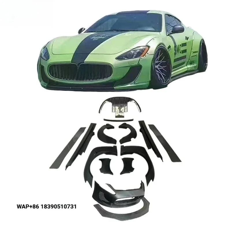 LB Wide Body Kit for GT GTS Granturismo Tuning Upgrade Front Bumper Side Skirts Fenders Rear Diffuser Spoiler