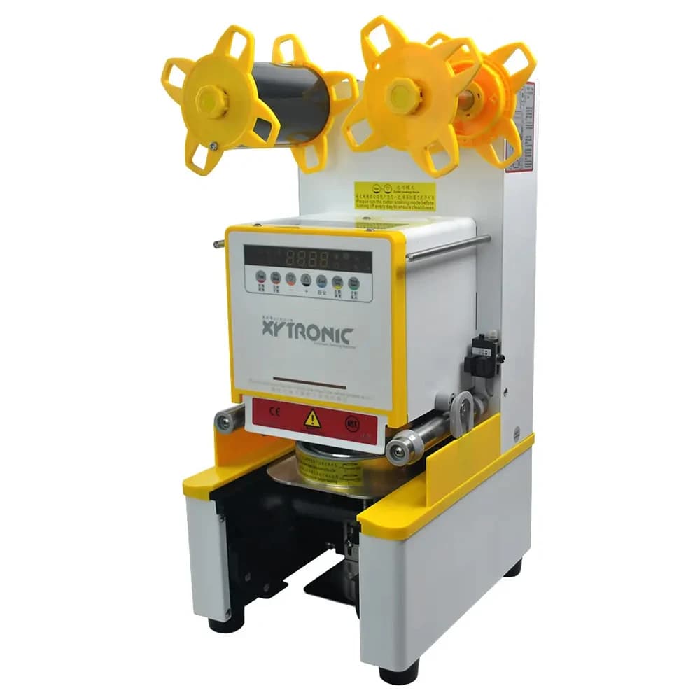 XEOLEO Full Automatic Cup Sealing Machine Cup Sealer for 95mm/105mm/120mm Cup,Suitable for PP/PE/Paper/PLA Bubble Tea Machine