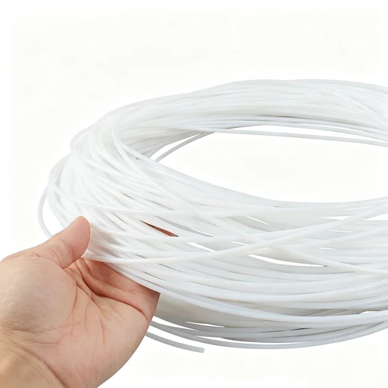 1mm  1.5mm 2mm 3mm Ptfe Rod Polytef Bar Tetrafluoroethylene Wire Perfluoroethylene Spray Cloth Seal Strip Ptfe Rope Line