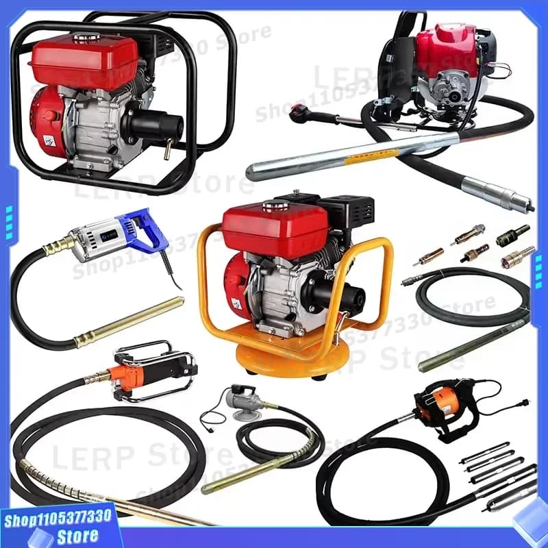 3KW 2HP Industrial Electric Concrete Vibrator Motor Small Poker Shaft Vibration Machine for Construction Site Direct Factory
