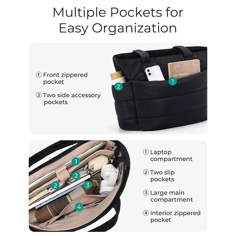 Hot-selling Women's Shoulder Bag High-value Leisure Travel Portable Storage Bag Large-capacity Multi-compartment Tote Bag