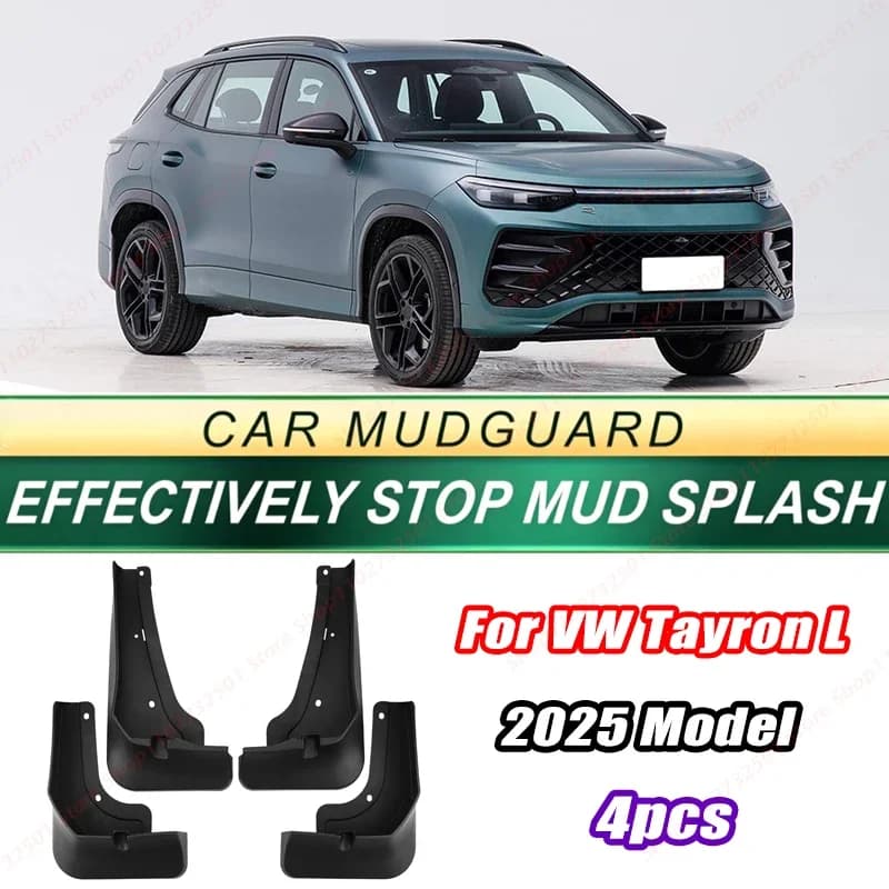 For VW Tayron L 2025 Model 4PCS Front Rear Mud Flaps Splash Guards Fender Mudguards Auto Accessories