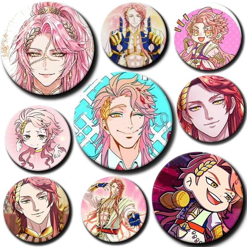 58mm Cartoon Anime Apollo Badge R-Record of Ragnarok Tinplate DIY Backpack Clothing Accessories Jewelry Pins1PC
