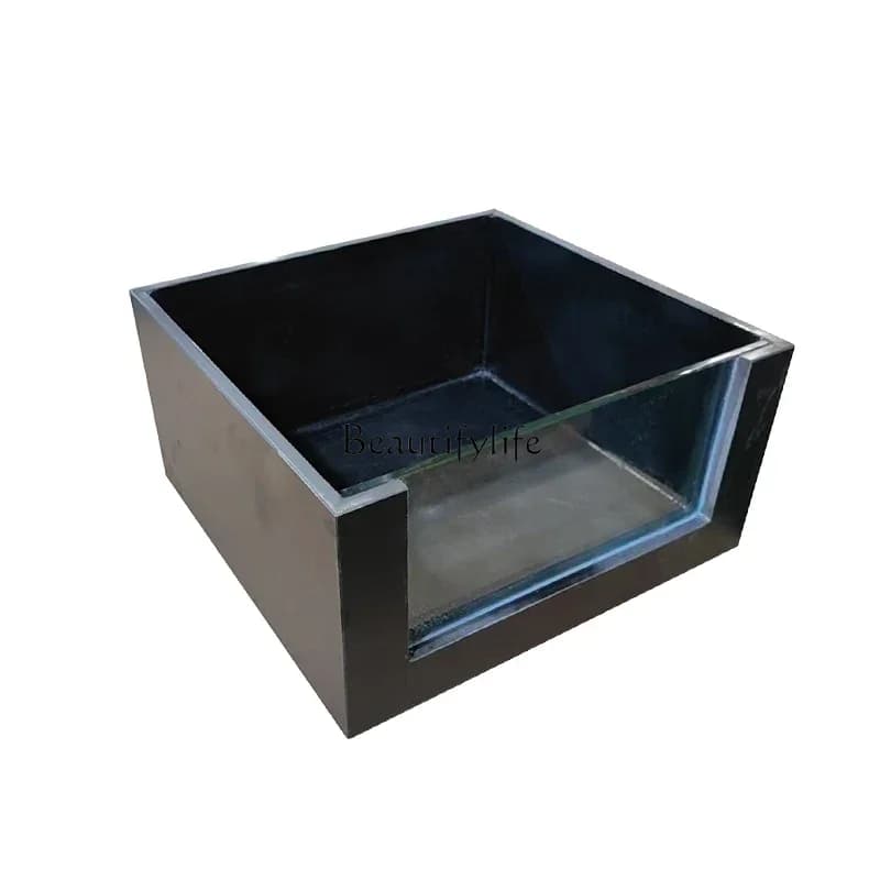 Fish Pond Rock Slab Floor Standing Koi Fish Tank Outdoor Square Turtle Tank Balcony Landscape Water Flow