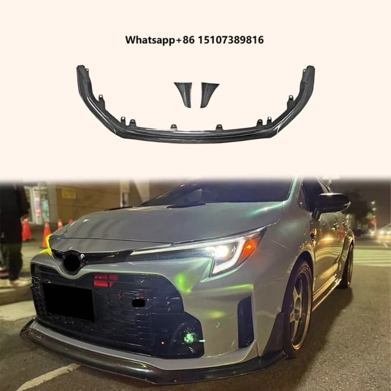 For 23-25 GR Corolla Circuit Edition 5Dr Carbon S Type Front Bumper Lip