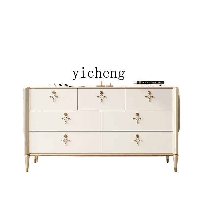 1  bedroom against the wall solid wood chest of drawers special locker at the end of the bed chest of drawers