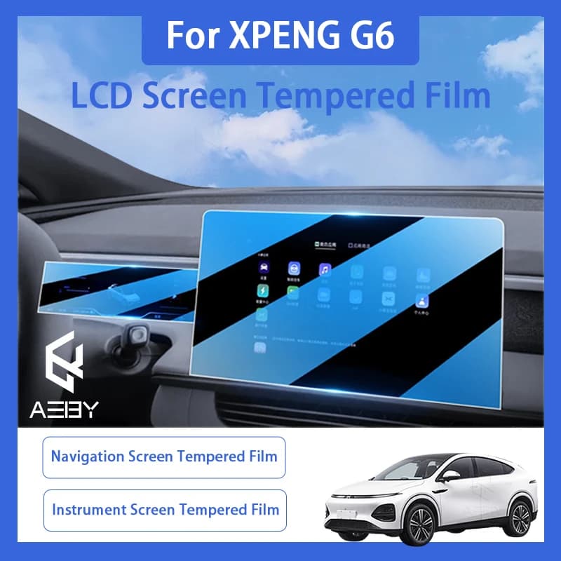 For Xpeng G6 2023 2024 2025 Car LCD Touch Screen Protector Gps Radio Navigation  Anti-Scratch Tempered Glass Protective Film
