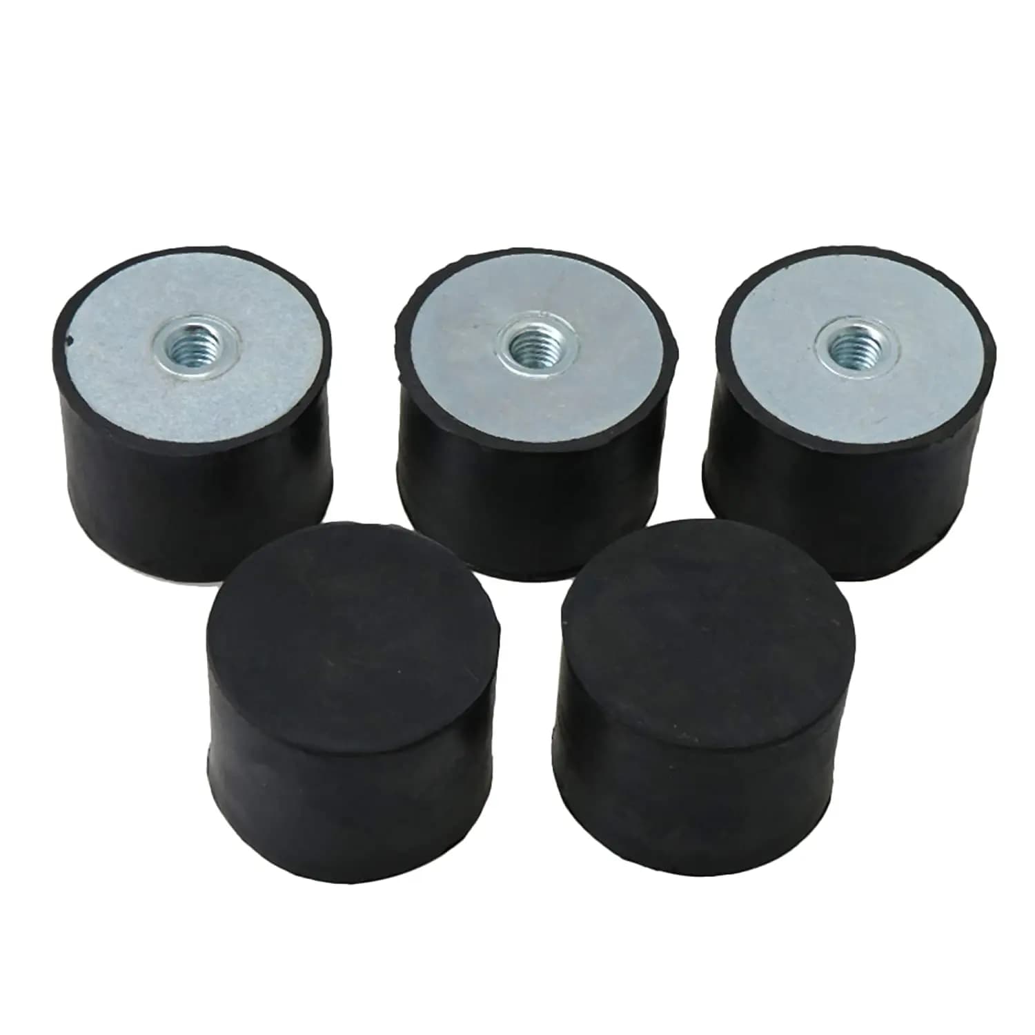 DE Rubber Isolator Mount, M8 Isolation Vibration Rubber Female Thread Anti Vibration Bobbin Isolator Damper Rubber Mounting Feet