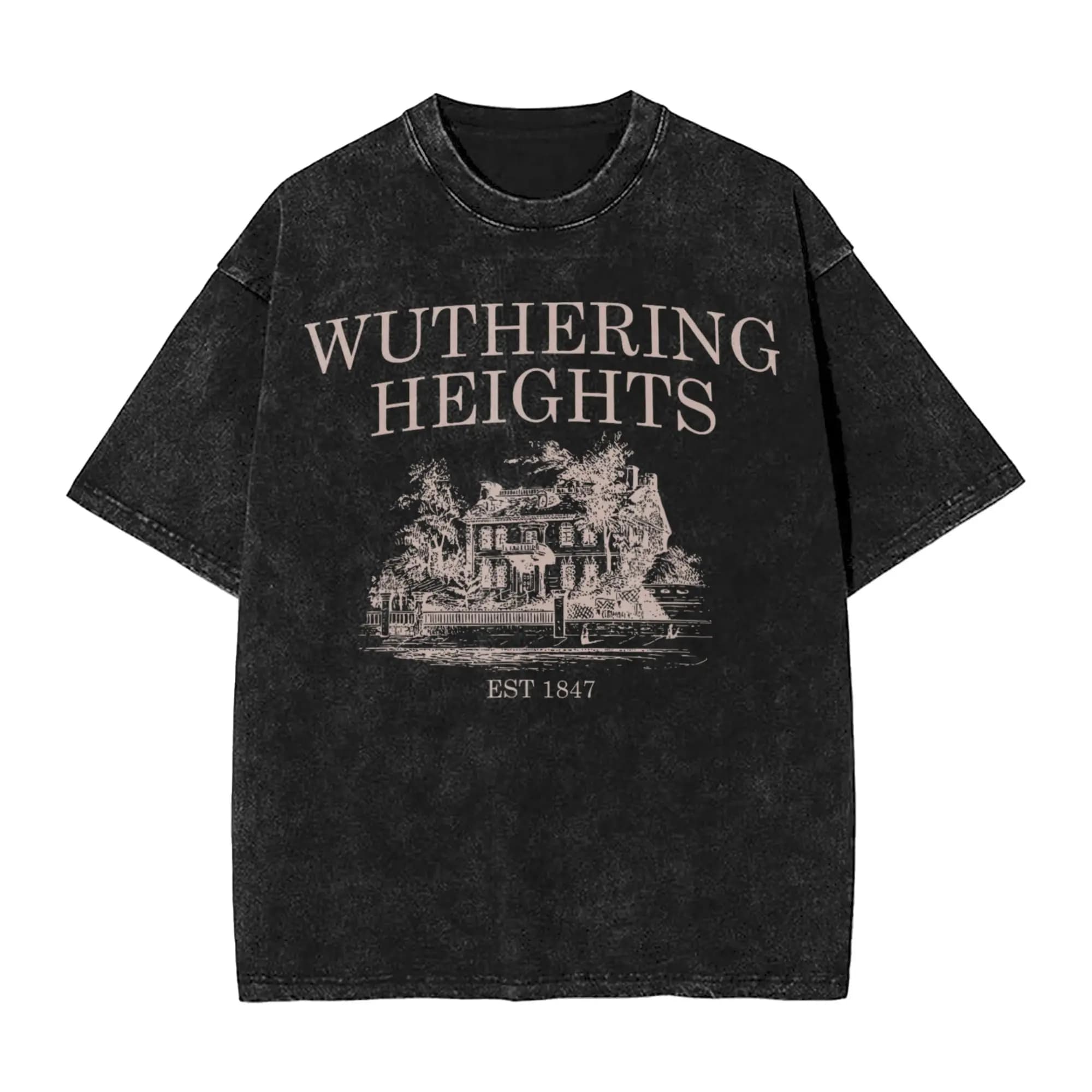 Wuthering Heights  T Shirt for Men Cotton Amazing T-Shirts Round Neck  Tee Shirt Short Sleeve Clothing Graphic