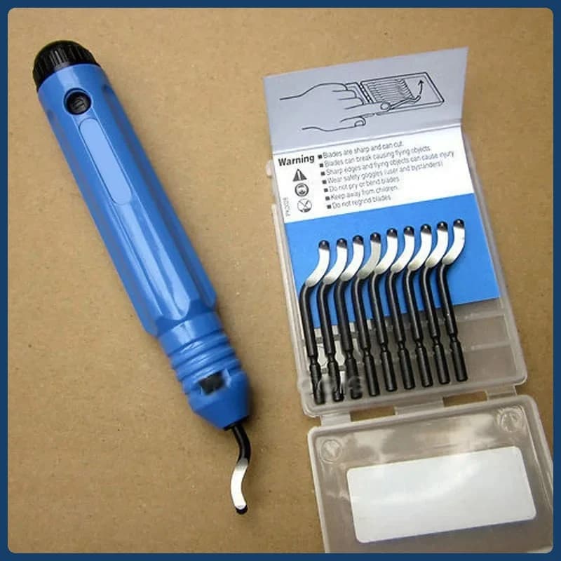 1 Set NB1100 Burr Handle With 10pcs BS1010 Blade Deburring Tools Rotated 360 Degrees For NOGA 1 SG RB NB Handle Trimming Tools