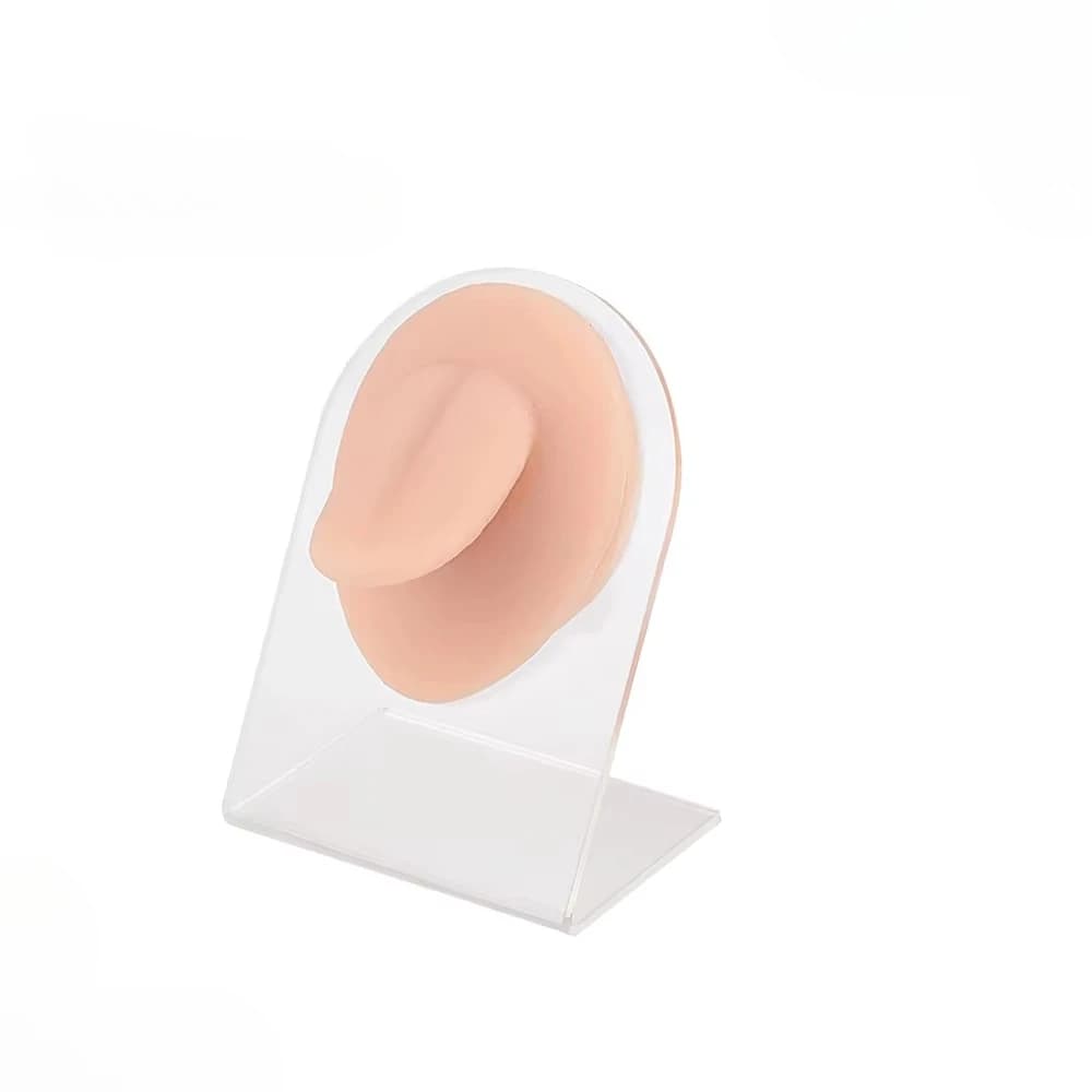 Teaching perforation tongue mold, silicone tongue mold, perforation ring display, perforation practice body parts