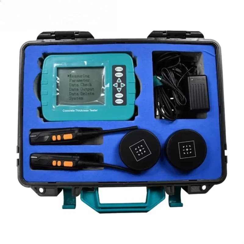 Portable laboratory equipment floor thickness tester for concrete thickness testing