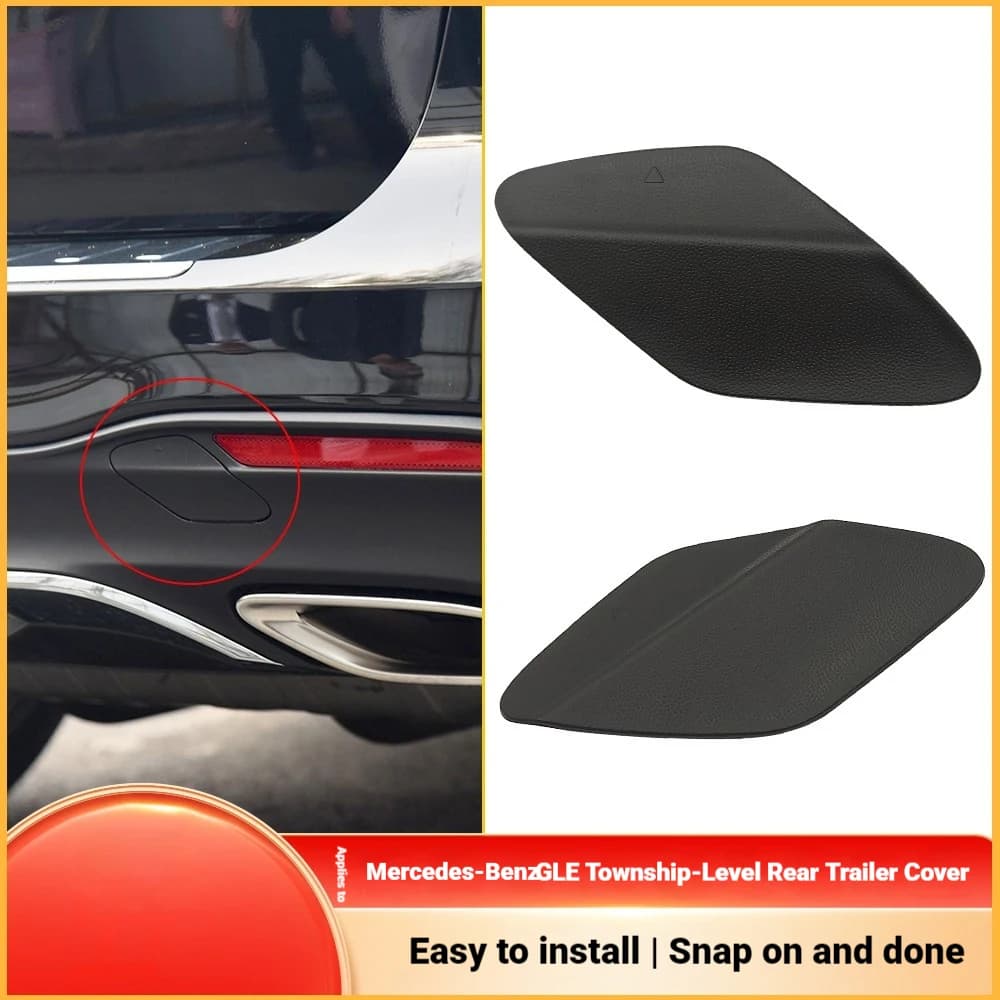 It is suitable for Mercedes-Benz GLE-class W292 rear trailer cover GLS-class W166 rear tow hook frosted cover 1668858322