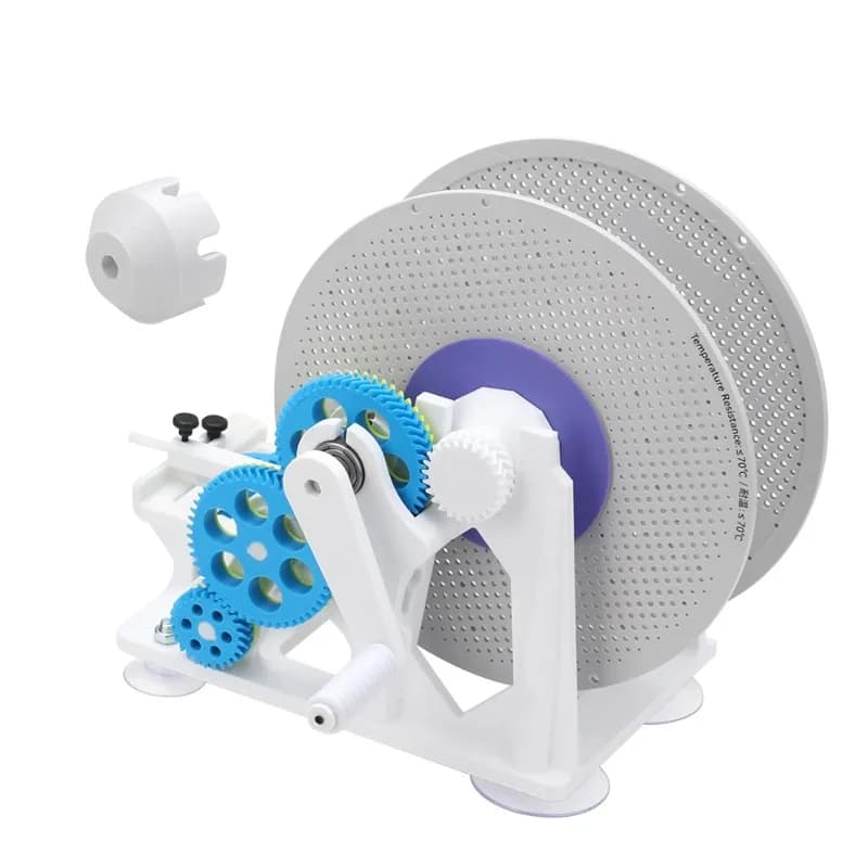 Manual Filament Winder for 3D Printing Spooling Coiler Reel Rewinder Bambu Consumables Organizer DIY Extruder Tool