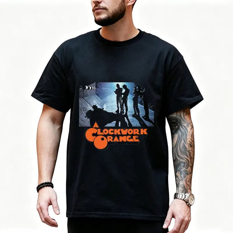 A Clockwork Orange 0825 Retro Movie Graphic T‑shirt Alex Droog Print Unisex Casual Tee Short Sleeve Streetwear All size S-6XL