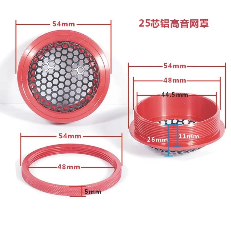 Car Speaker Aluminum Mesh Cover, A-pillar Modification, Metal Face Shield for 1.5  2   3.5    4  6   Speaker Protection Mesh