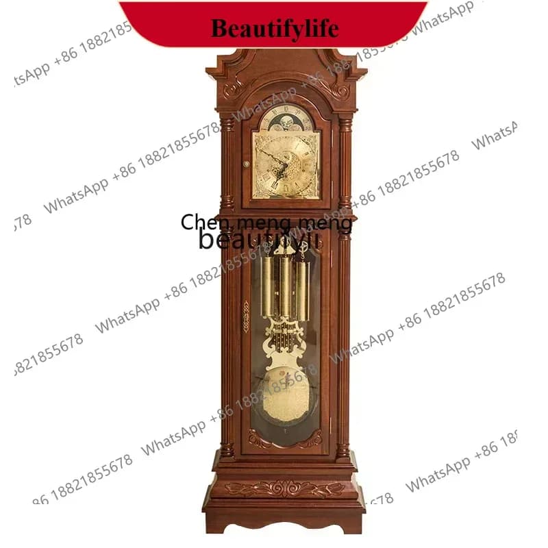 D178  German Hermle Movement the Grandfather Clock High-End Luxury Machinery Pendulum Clock European Standing Grandfather Clock