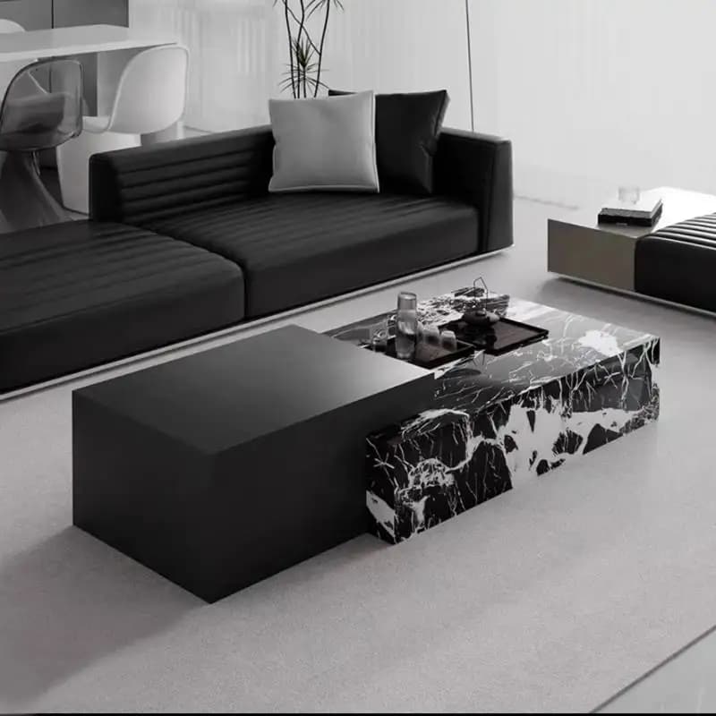 Multifunctional Coffee Table Designer Centerpiece Luxury Marble Coffee Table Mesa Lateral Nordic Muebles Para Hogar Furniture