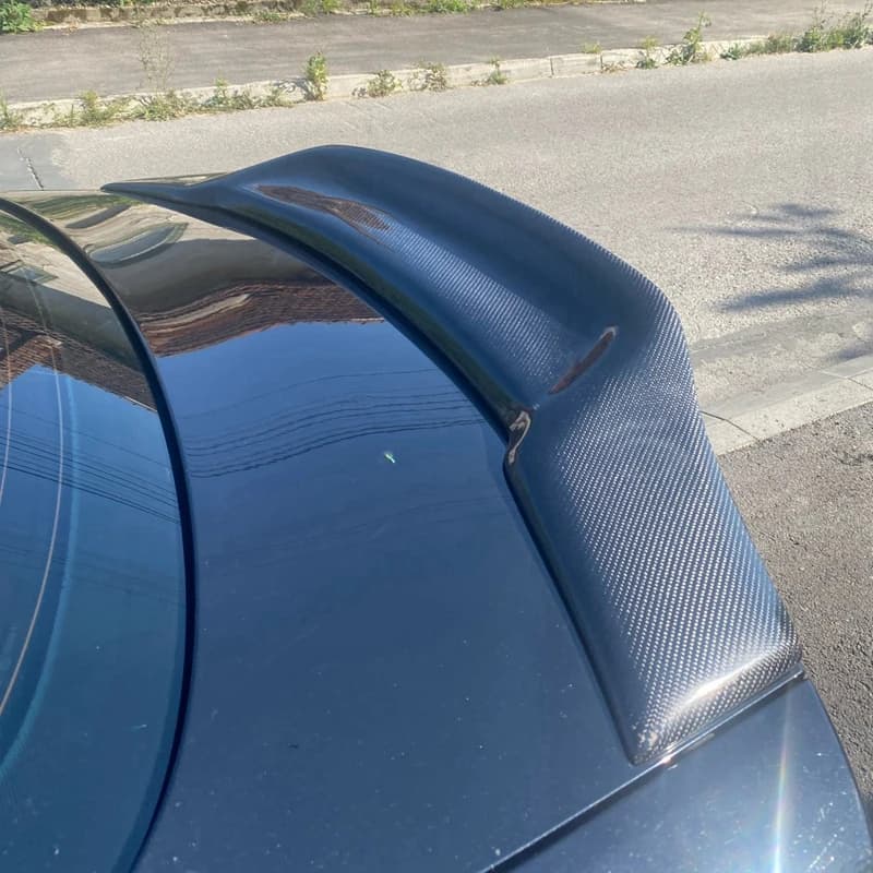 2009-2012 Spoiler Trunk Wing  For AUDI A4 B8 Sedan R Style Carbon fiber FRP glossy black Rear