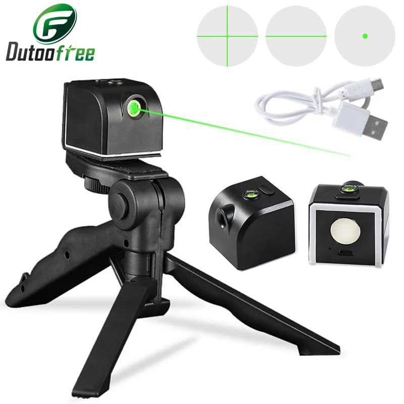 USB Portable Mini Laser Level Horizontal And Vertical Cross Lines Super Powerful Green/Red Laser Beam Line Indoors and Outdoors