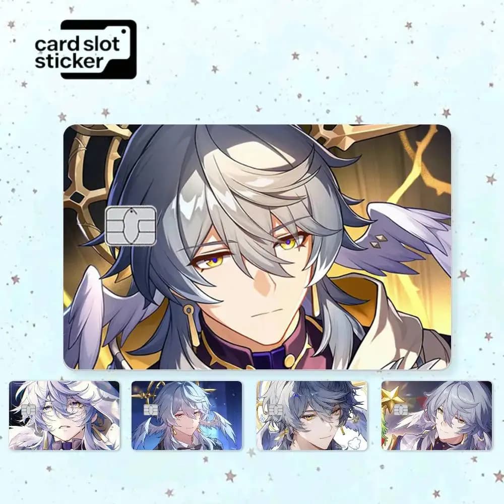 S-Sunday H-Honkai Star   Credit Card HD Stickers Game Card Decal Small Chip Waterproof Sticker Gift
