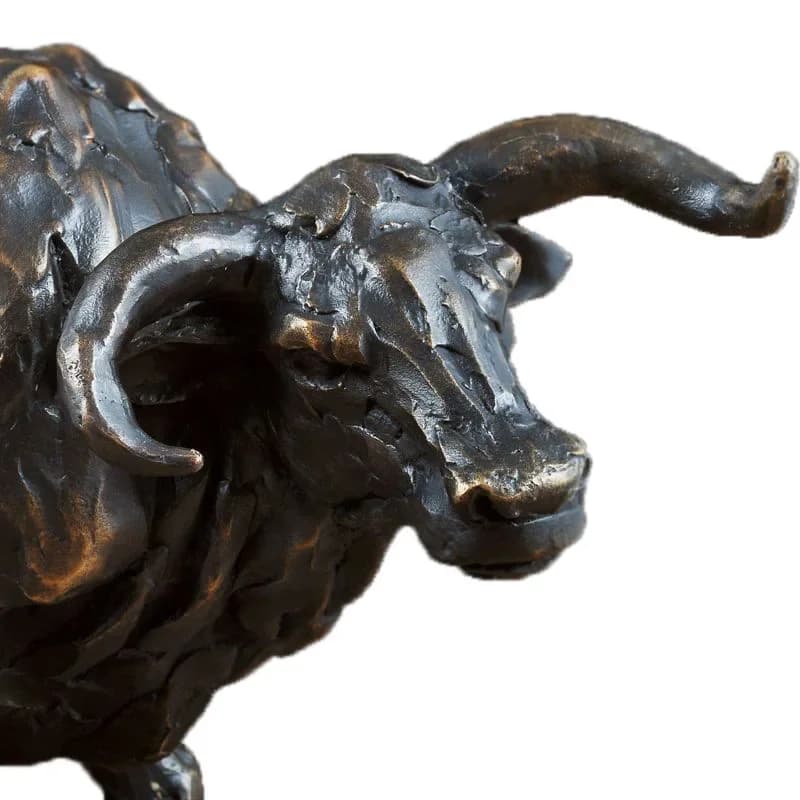 Copper Bull Ornament Brass Zodiac Bull Crafts Office Desktop