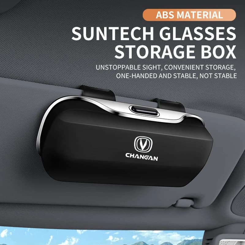 For Changan Eado Plus Lamore Cs55 Plus Cs35 Plus X7 Plus Cs95 Cs75 Hunter F70 Accessories Car Visor Sunglasses Car Glasses Case