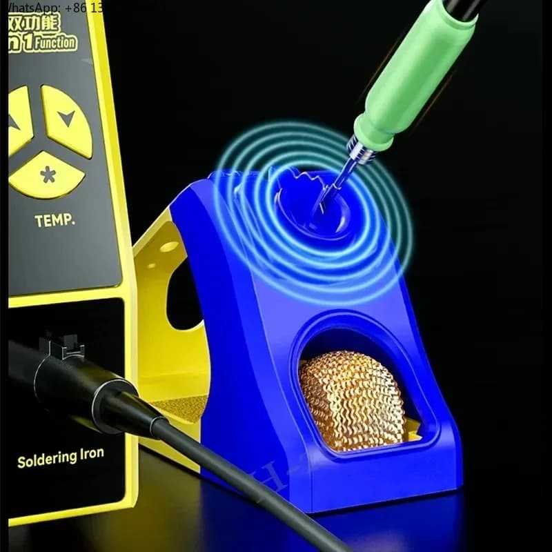 861DS 2-in-1 Dual Welding Station 1000W Electric Soldering BGA Rework Repair Tool with Induction Dormant Wind Function