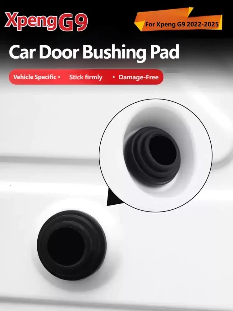 For Xpeng G9 Car Door Anti-Collision Silicone Pads Sound Insulation Gasket Auto Soundproof Shockproof Sealing Rubber Pad