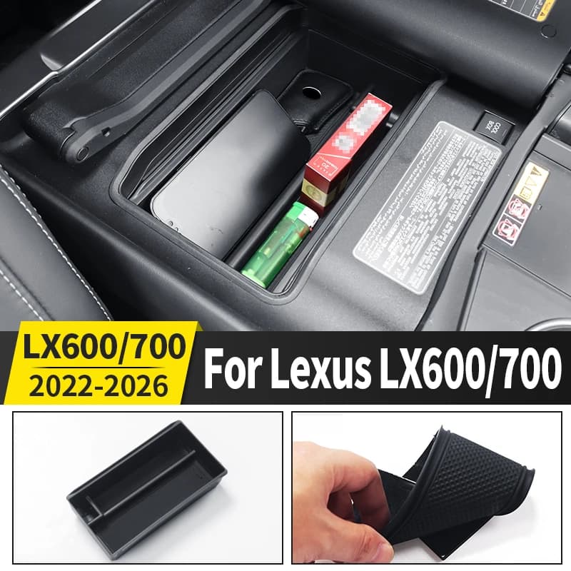For Toyota Lexus 600 700 LX600 LX700 2022-2026 Center Console Armrest Box Layered Storage Organizer Tray Interior Accessories