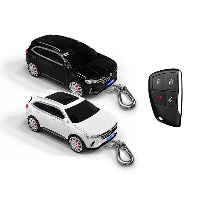 For Buick Envision Key Case Buick Car Model Case Key Chain with Lights Protective Cover Car Accessories Creative Gift