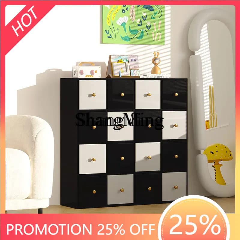 CL  drawer storage locker household simple bedroom bedside locker