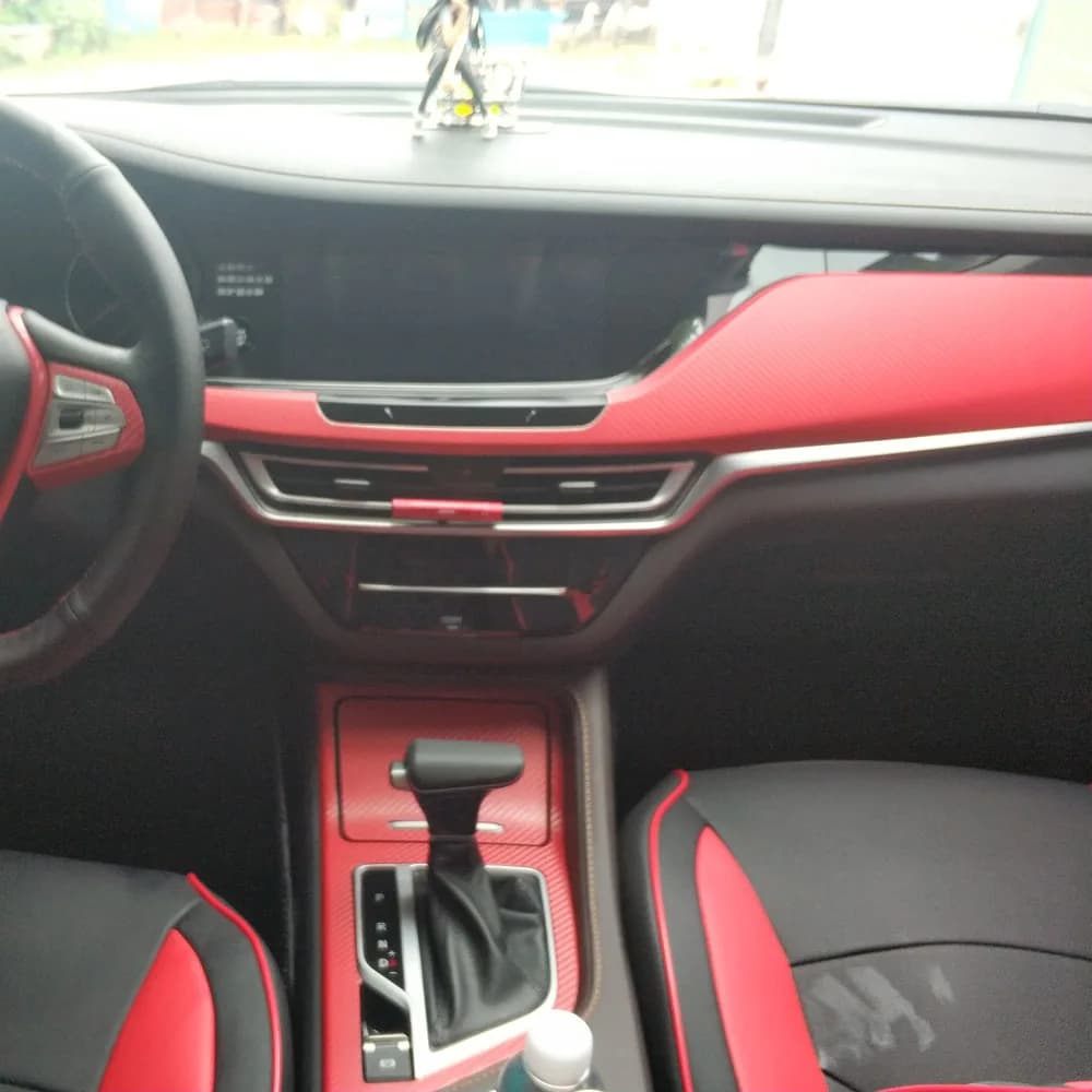 For Changan UNI-K 2021-2023 InteriorCentral Control Panel Door Handle Carbon Fiber Stickers Decals Car Styling Accessorie