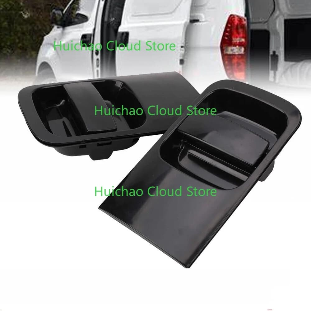 2Pcs LH+RH Outer Sliding Door Handle Black 1027427 for Hyundai ILoad IMax 2008-2015 Exterior Door Pull