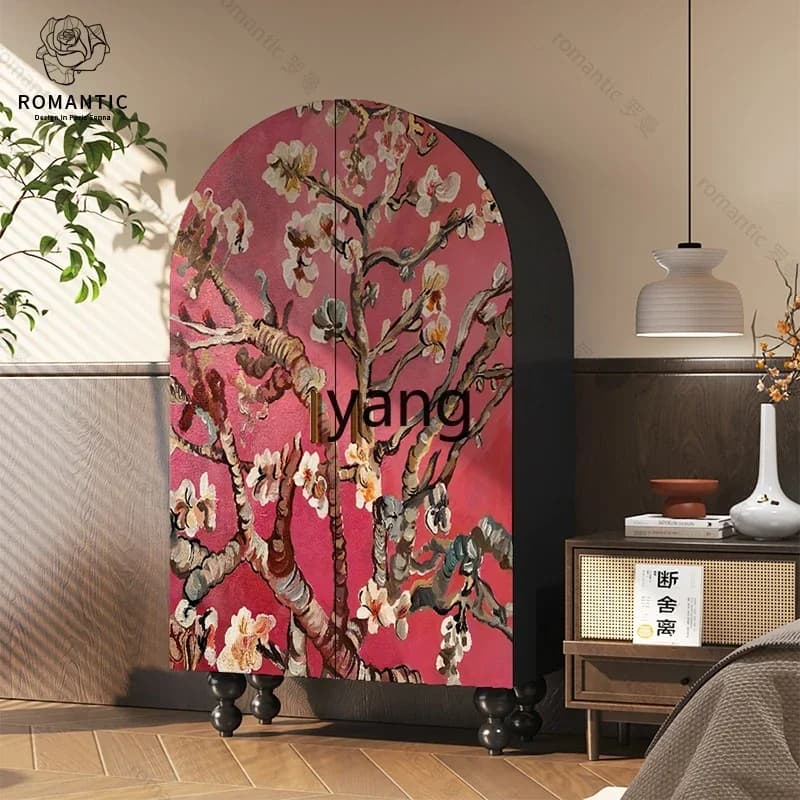 LTT solid wood simple wardrobe strong and durable household bedroom opposite door storage cabinet
