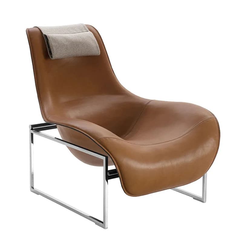 #High-end Lounge Chair Nordic Designer Glass Steel Duck Tongue Reception Art Lounge Chair Shaped Creative Sofa Chair