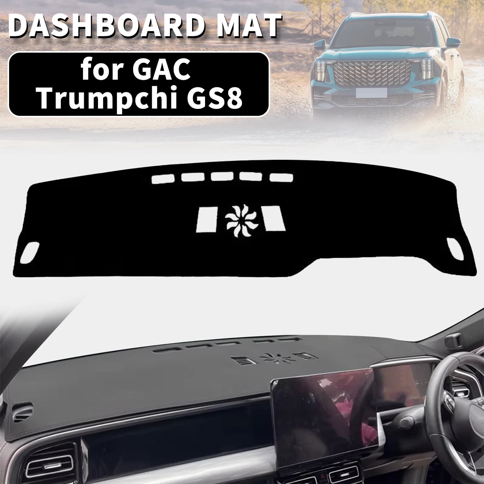 for GAC Trumpchi GS8 2023 2024 2025 2026 Dashboard Cover Sun Shade Protector  Dashmat Anti-Glare UV Block Carpet Mat Automotive