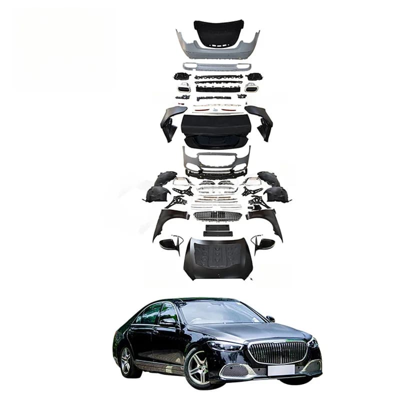 High Quality Factory Price Facelift Body Kit Fit for W221 2006-2013 Upgrade To W223 Front Rear Bumper Modification Parts