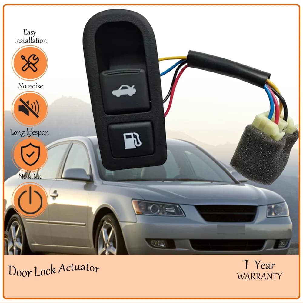 Black Trunk & Fuel Filler Door Open Switch Compatible With Hyundai Sonata 2006-2008 Replacement oem 93555-3K000-CH 93555-3K000