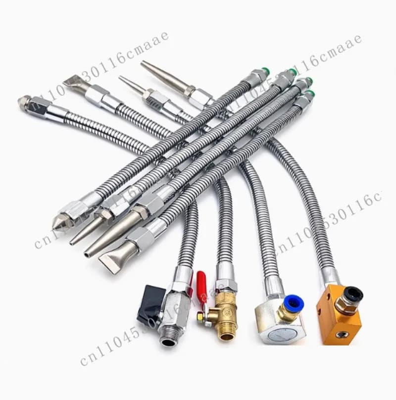 Metal soft tube blowing nozzles, universal adjustable lathe cooling pipes, blowing nozzles stainless steel duckbills