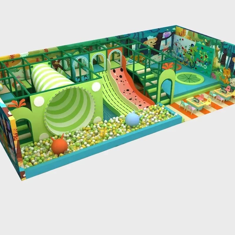 Indoor Soft Play Equipment Children's Home Amusement Park Climbing Tunnel Sliding Pit Making Soft Foam