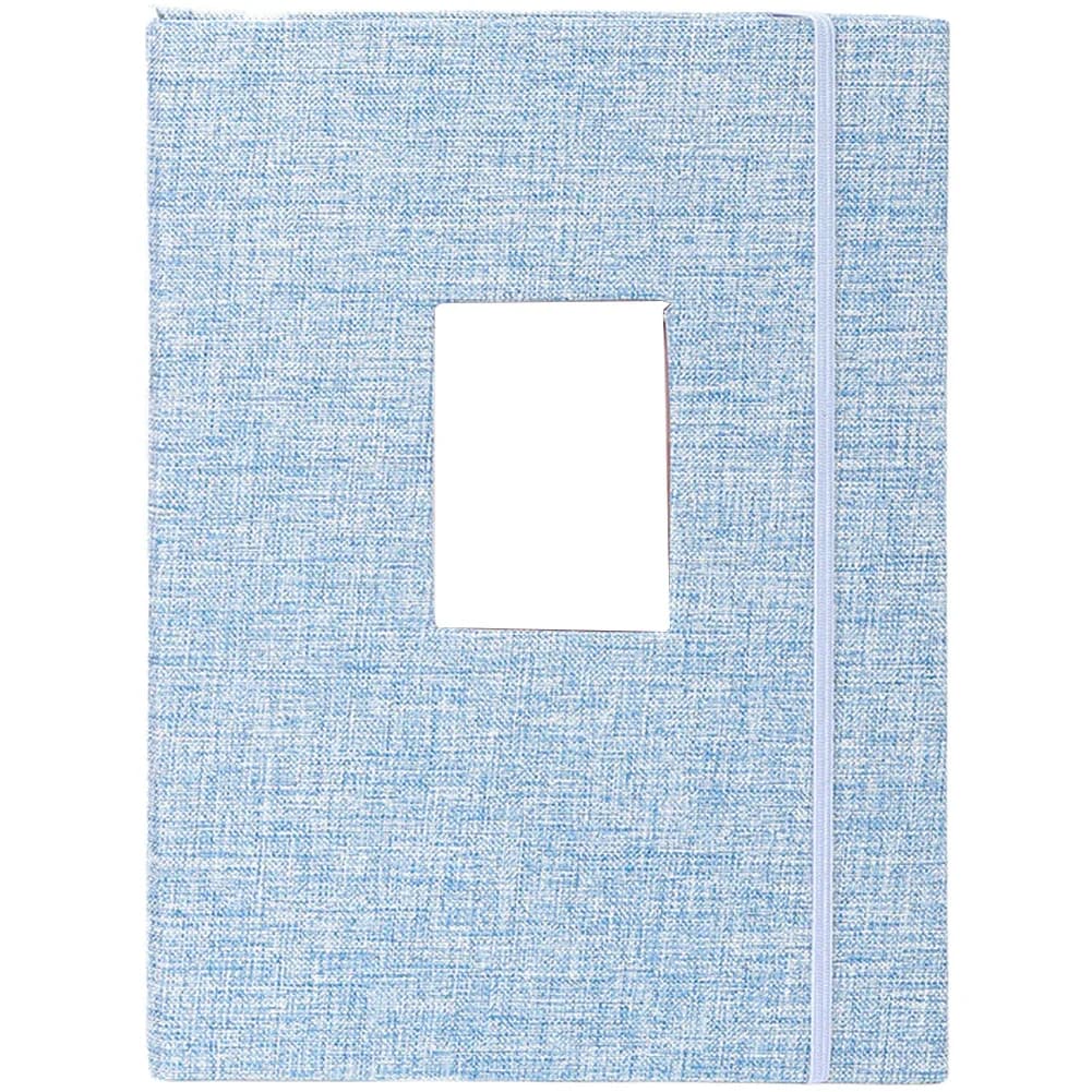 Cotton Linen Photo Album Featuring 208 Transparent Pockets for Storing and Showcasing Photos Tickets For Cards and Keepsakes