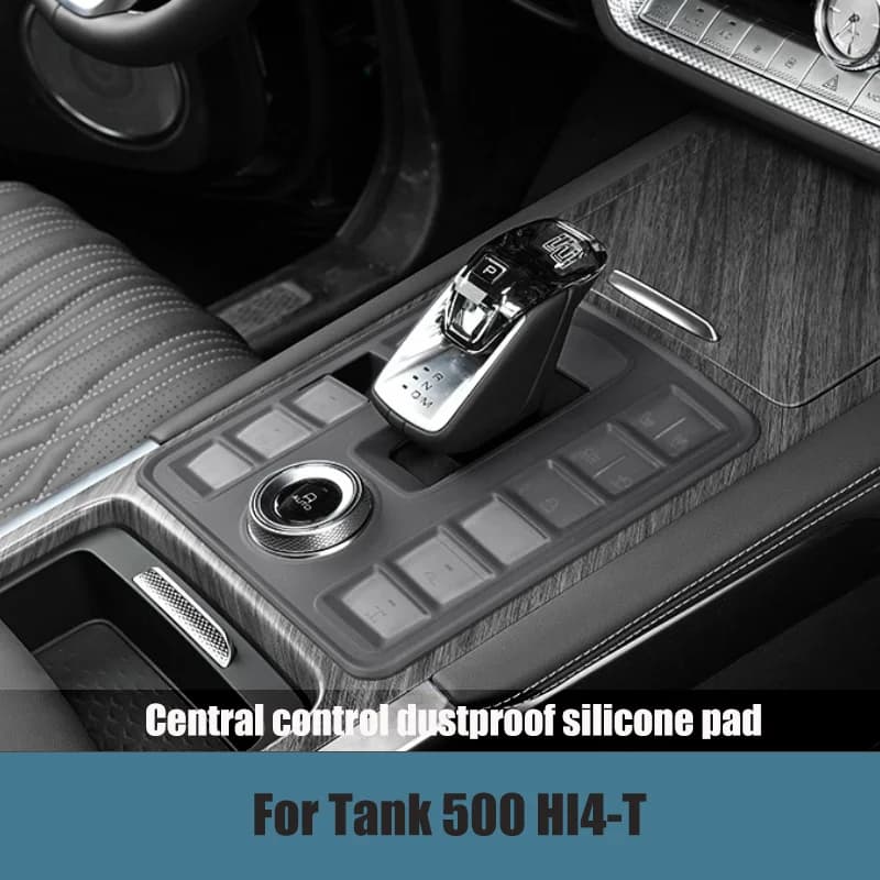 Car Center Control Dustproof Silicone Pad Auto Center Control Gear Dust Cover Part for Tank 500 Hi4-T  Interior Accessories