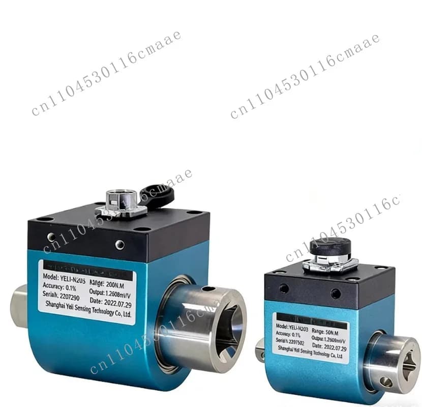 Dynamic Torque Sensor Rotation for Bench Motor Sensor Small Size Strain Type Metal 0.1% Accuracy