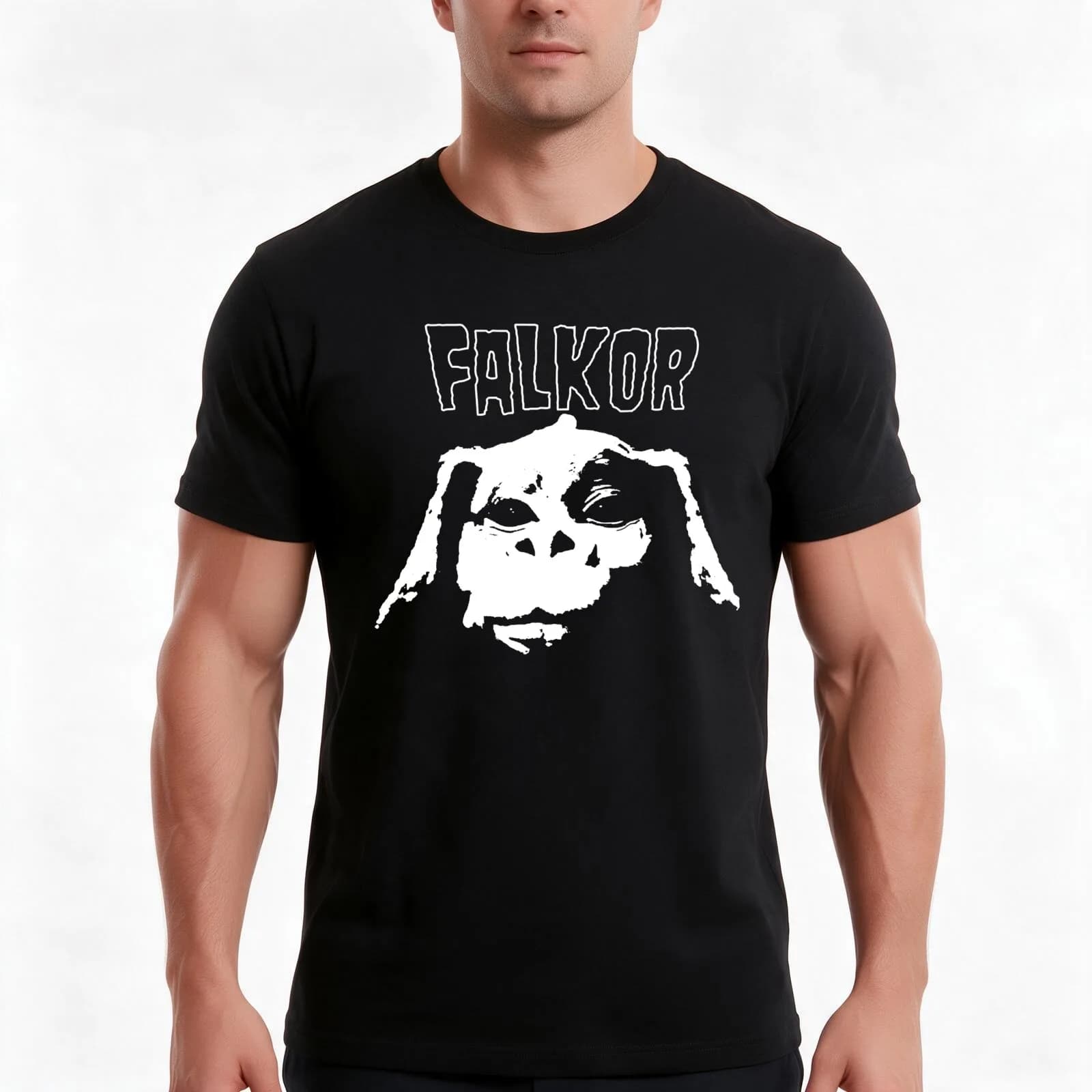 FALKOR - DANZIG T-Shirt, Summer Casual Cotton Tee, Oversized Streetwear Tops, Vintage Graphic Print, Loose Fit Short Sleeve