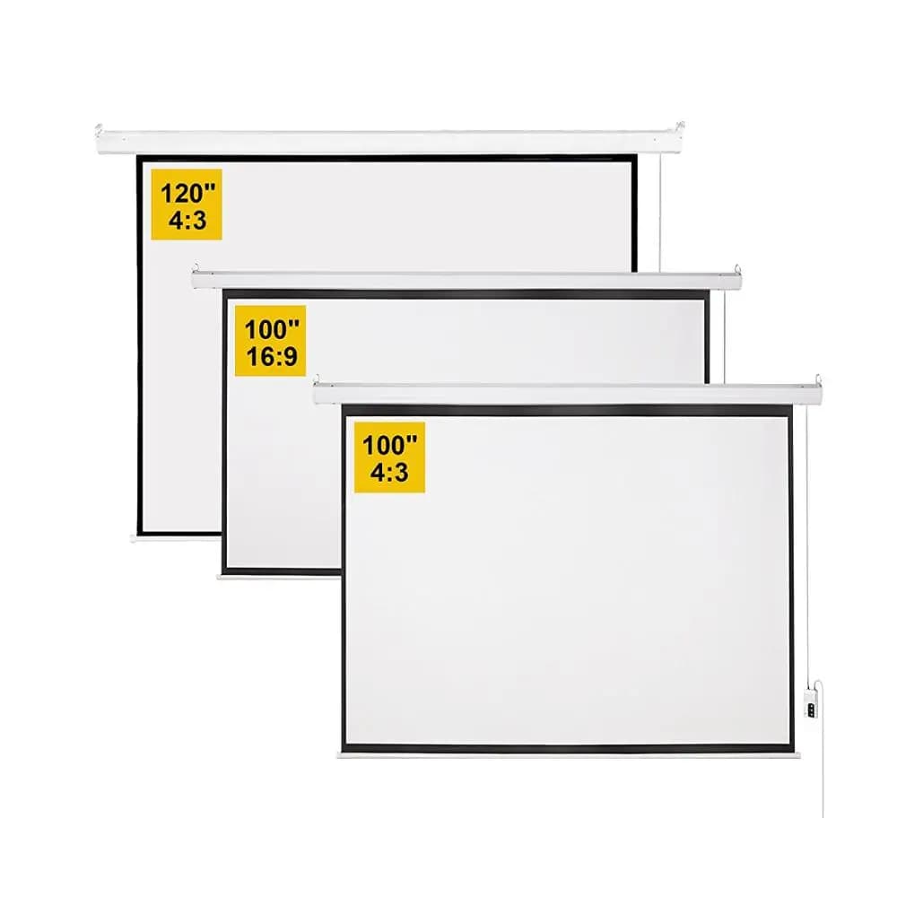 150-Inch home theater electric projector Matt white projection screen