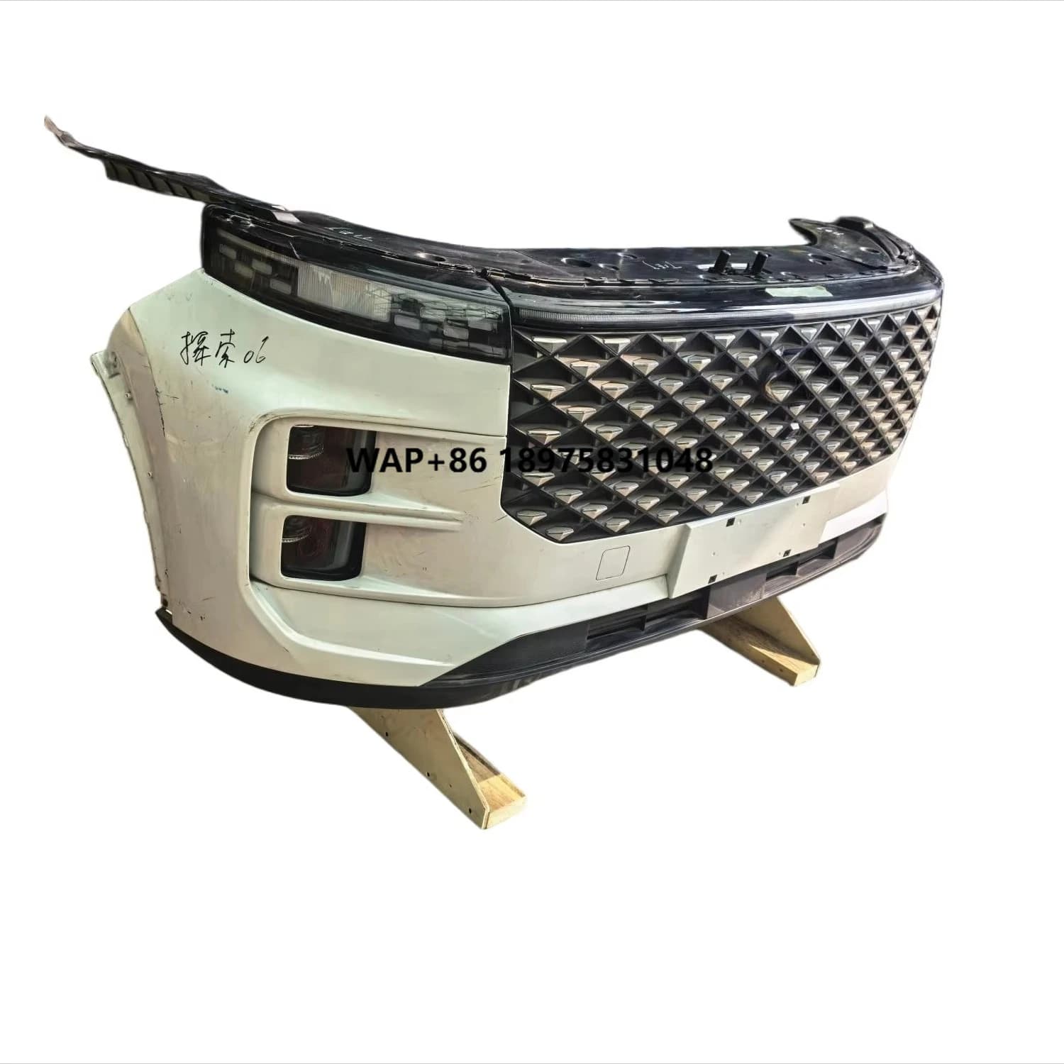 Tansuo06 Front End Kit New Condition Includes Front Bumper Lights Radiator Frame Electric Fan Front Anti-Collision Beam