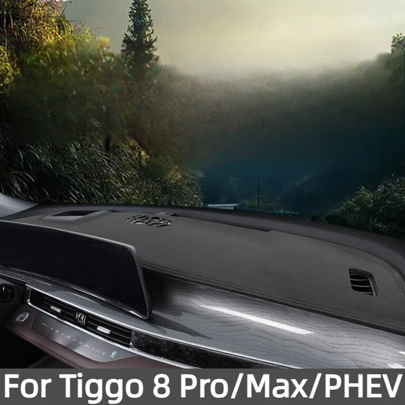 Car Dashboard Cover For Tiggo 8 Pro/Max/PHEV 2024 Accessories,Suede Matte Prevent Interior Aging No Pilling,Anti-Wrinkle